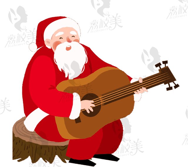 圣诞老爷爷弹吉他