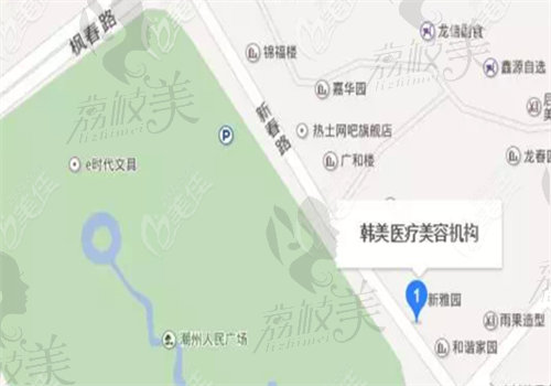 韩美医疗美容地图