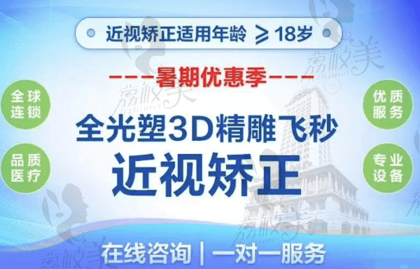 哈尔滨爱尔眼科医院全光塑飞秒手术25789元起，张焱摘镜技术好