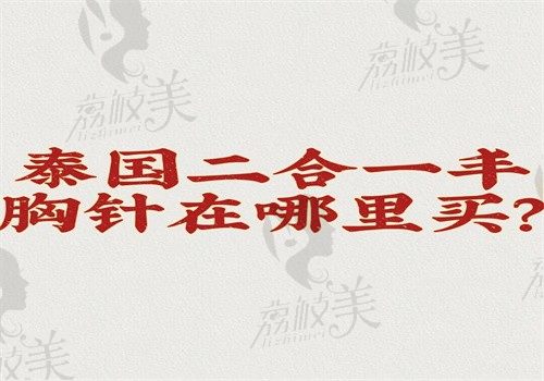 泰国二合一丰胸针在哪里买？文中泰国duoton丰胸针购买方式和官方价格分享