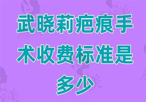 武晓莉疤痕手术收费标准是多少？2025价格+案例+排队挂号攻略！附LCR治疗实测效果
