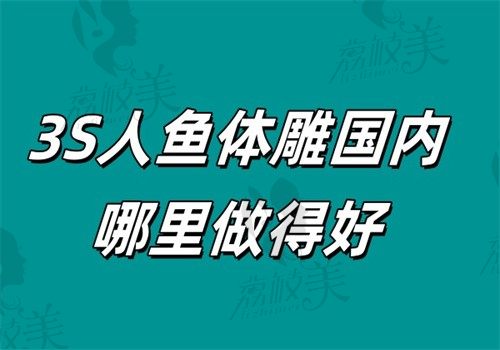3S人鱼体雕国内哪里做得好｜TOP5医院是深圳景田\北京纯脂\成都艾米丽