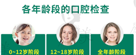 不同年龄段口腔检查