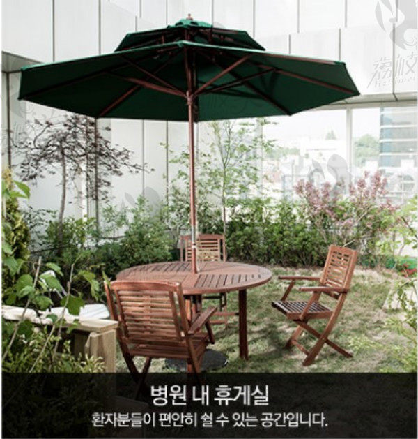 韩国JJ毛发移植医院室外花园