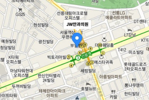 韩国JW眼科医院来院路线及医院地址