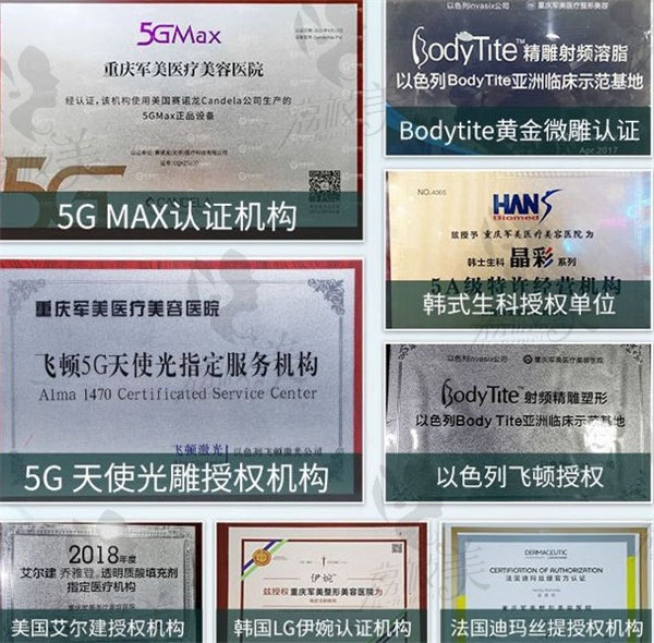 重庆军美5G光雕技术荣誉称号