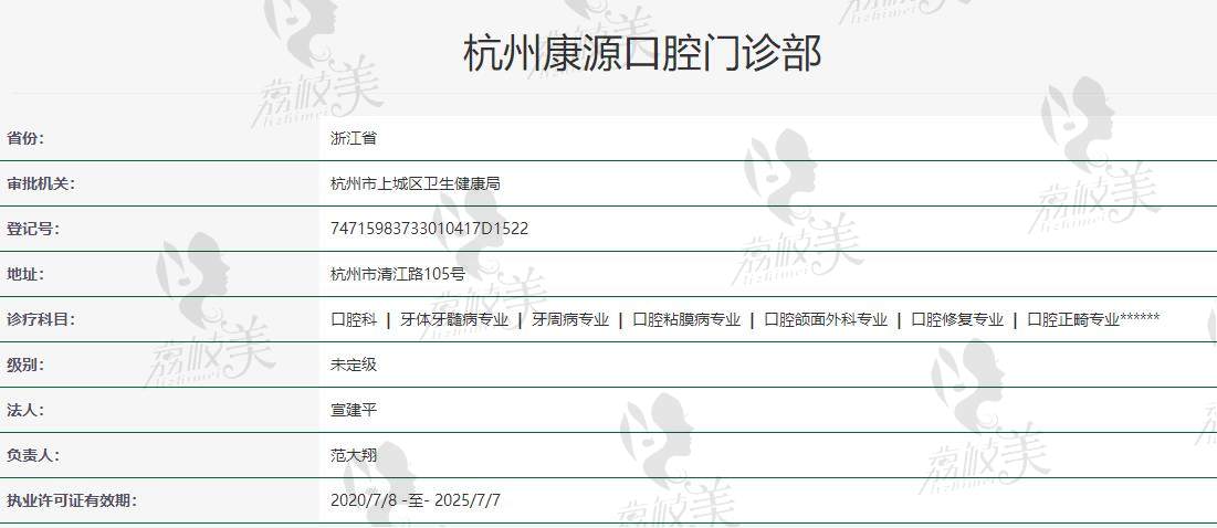 杭州康源口腔