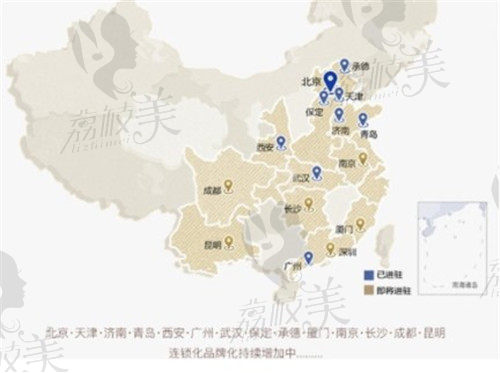 熙朵植发医院分布