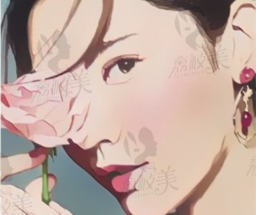 桃花面微整后示意图