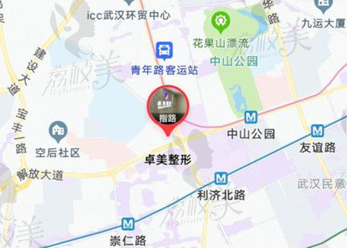 武汉硚口卓美医疗美容门诊部周边及交通