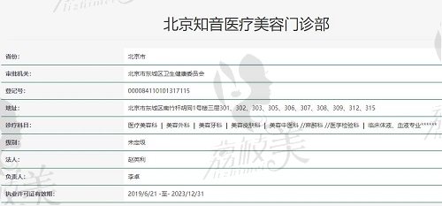 北京知音醫(yī)療美容資質(zhì)