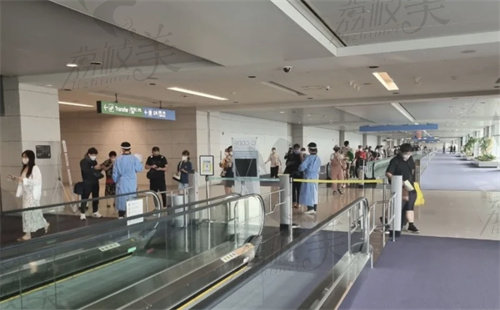 韩国机场检查示意图