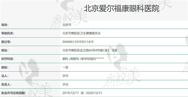 北京愛(ài)爾福康眼科醫(yī)院怎么樣