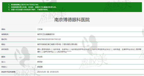 南京博德眼科医院怎么样