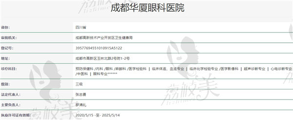 成都华厦眼科是正规医院吗