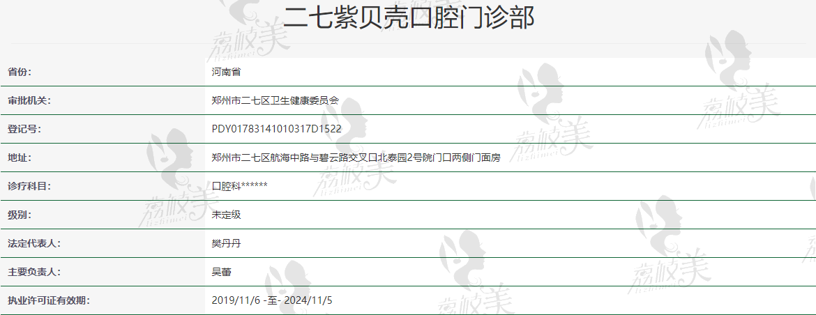 郑州二七紫贝壳口腔门诊部