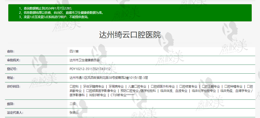達州綺云口腔醫(yī)院好不好呀