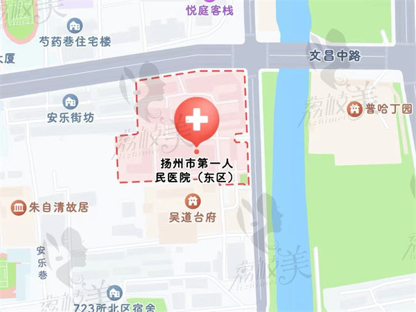 扬州大学附属医院周边图