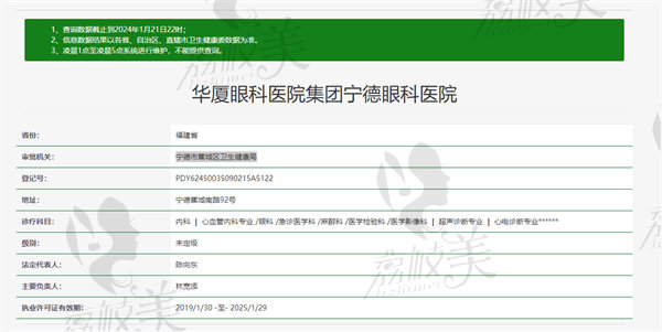 宁德眼科医院资质
