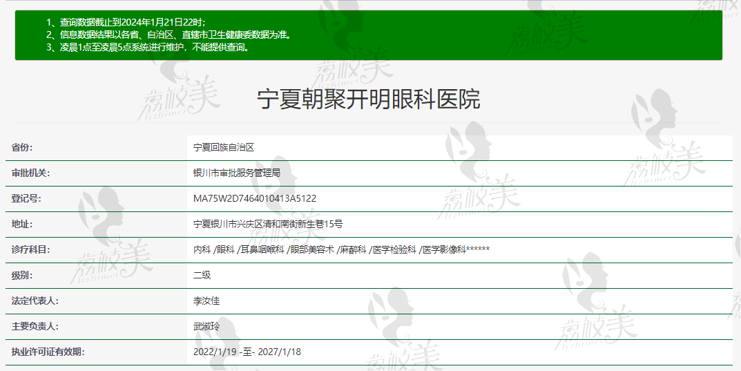 宁夏朝聚开明眼科医院怎么样