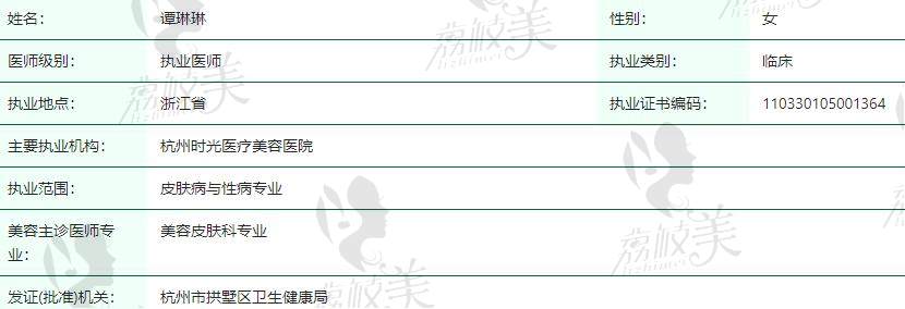 杭州譚琳琳醫(yī)生怎么樣