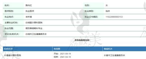 路向红医生介绍