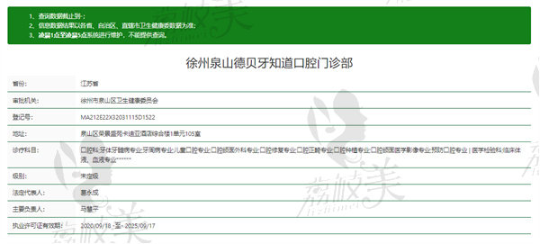 徐州泉山德贝牙知道口腔门诊部怎么样