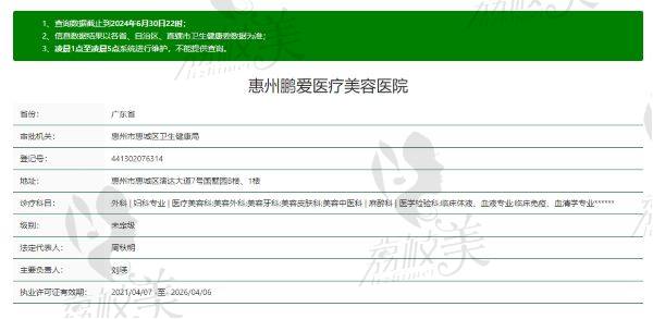 惠州鹏爱是正规整形医院吗