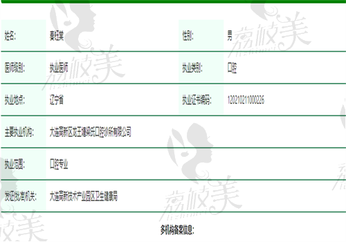 沈阳九诺口腔医生资质