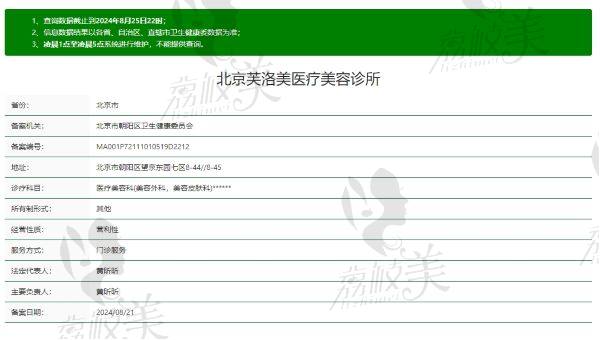 北京芙洛美医疗美容诊所正规吗