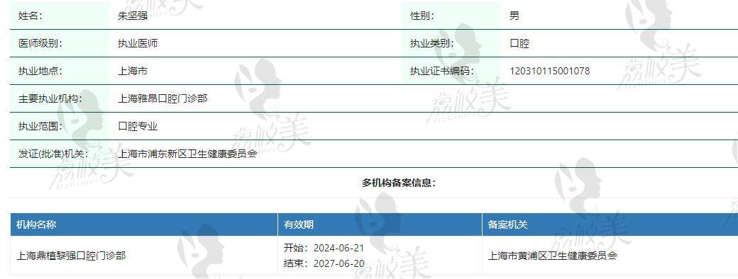 上海鼎植口腔医院正畸医生