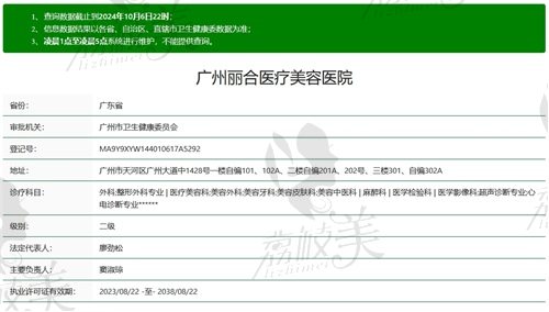 广州丽合医疗美容医院正规吗？