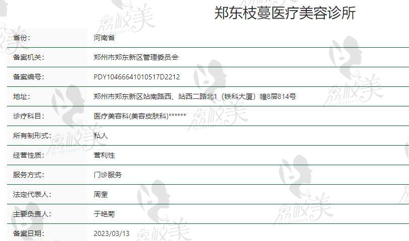 郑东枝蔓医疗美容诊所怎么样