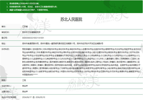 苏北人民 医院眼科执业信息