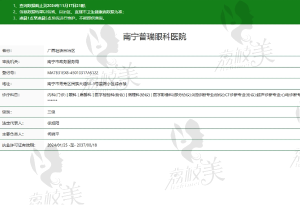 南宁普瑞眼科医院是正规医院吗