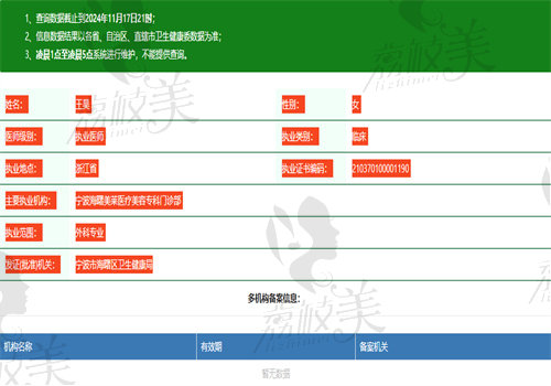 王昊医生执业信息