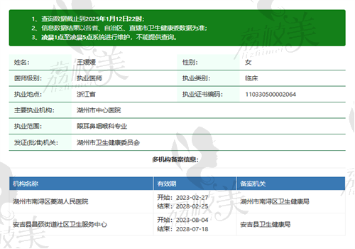 王媛媛医生执业信息