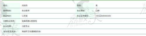 刘旭东医生介绍