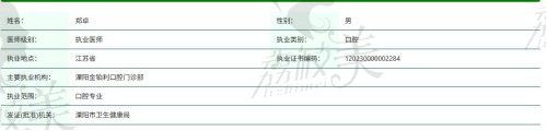 郑卓医生介绍