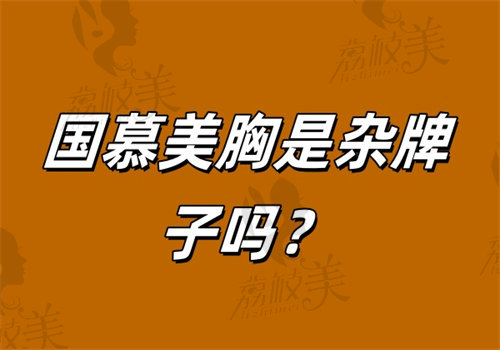 国慕美胸是杂牌子吗
