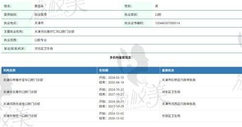 天津雅尔口腔医院医生介绍