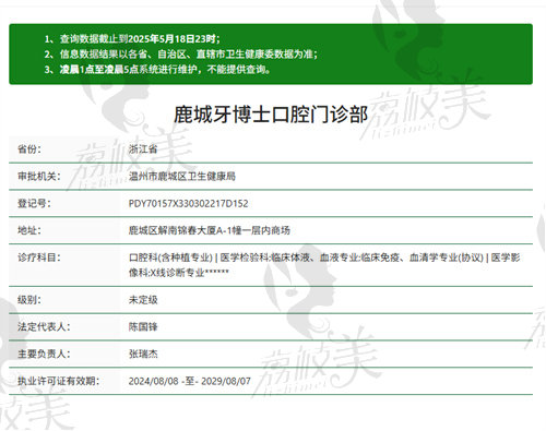 鹿城牙博士口腔门诊部