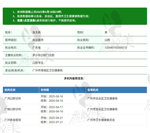 广州致友医院-口腔科张主典医生