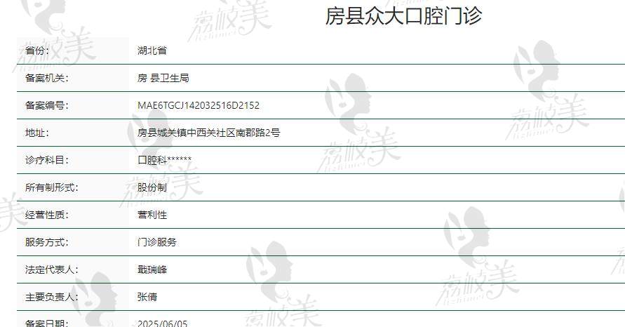 房縣眾大口腔門診